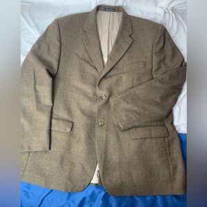 Lauren Ralph Lauren men’s 100% wool sport coat blazer  46R lined shoulder pads